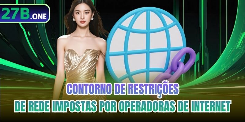 Contorno de restrições de rede impostas por operadoras de internet