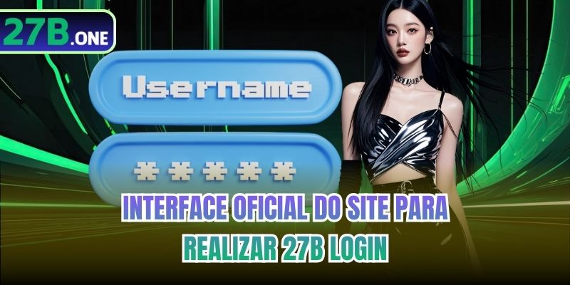 Interface oficial do site para realizar 27b Login